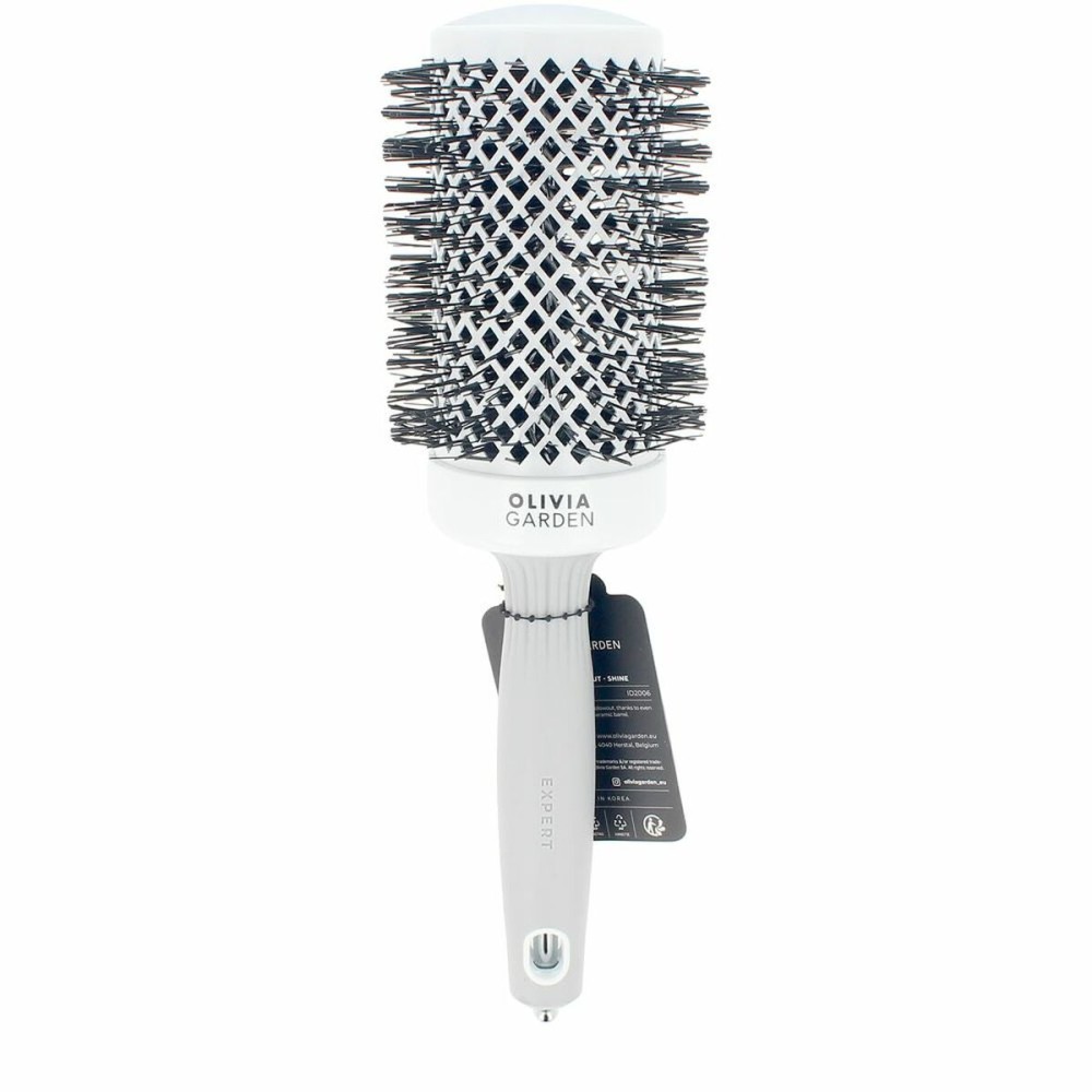 Atpainiojantis šepetys Olivia Garden EXPERT BLOWOUT SHINE Alb Gri Ø 55 mm