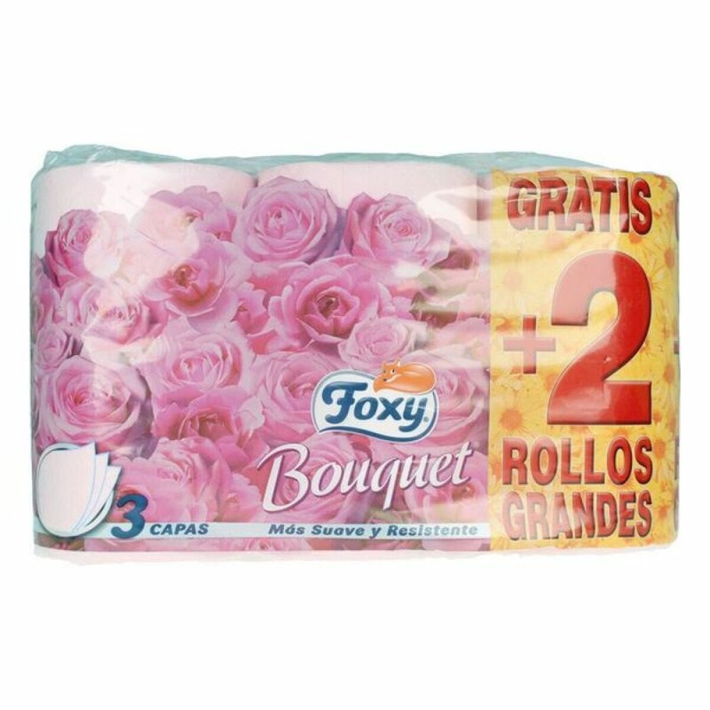 Hârtie Igienică Foxy Bouquet 3 straturi 6 Piese