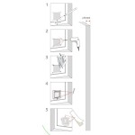 Ușiță pentru pisică Trixie Alb Plastic