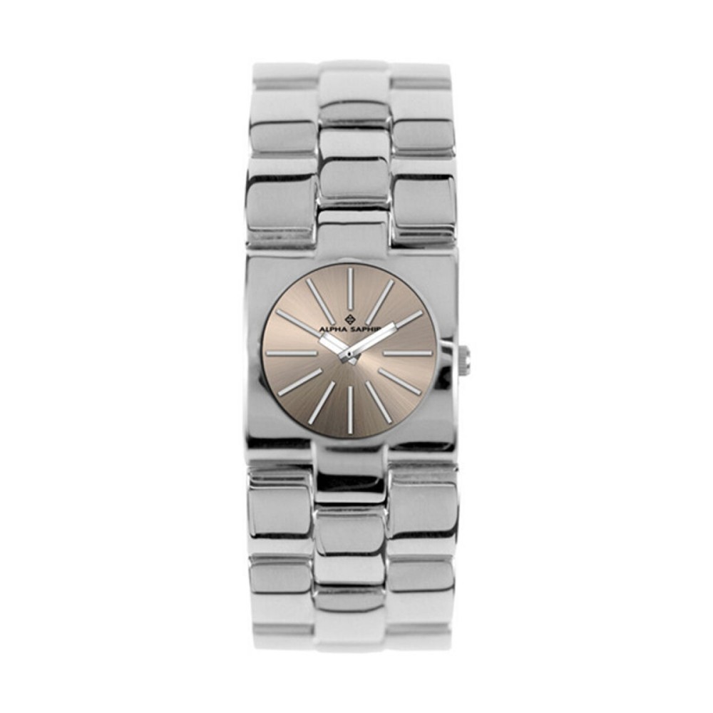 Ceas Unisex Alpha Saphir 271K Bej Argintiu