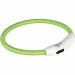 Guler LED pentru animale de companie Trixie Flash USB Verde