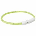 Guler LED pentru animale de companie Trixie Flash USB Verde