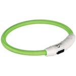 Guler LED pentru animale de companie Trixie Flash USB Verde