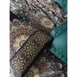 Set husă de pătură Multicolor 220 x 240 cm
