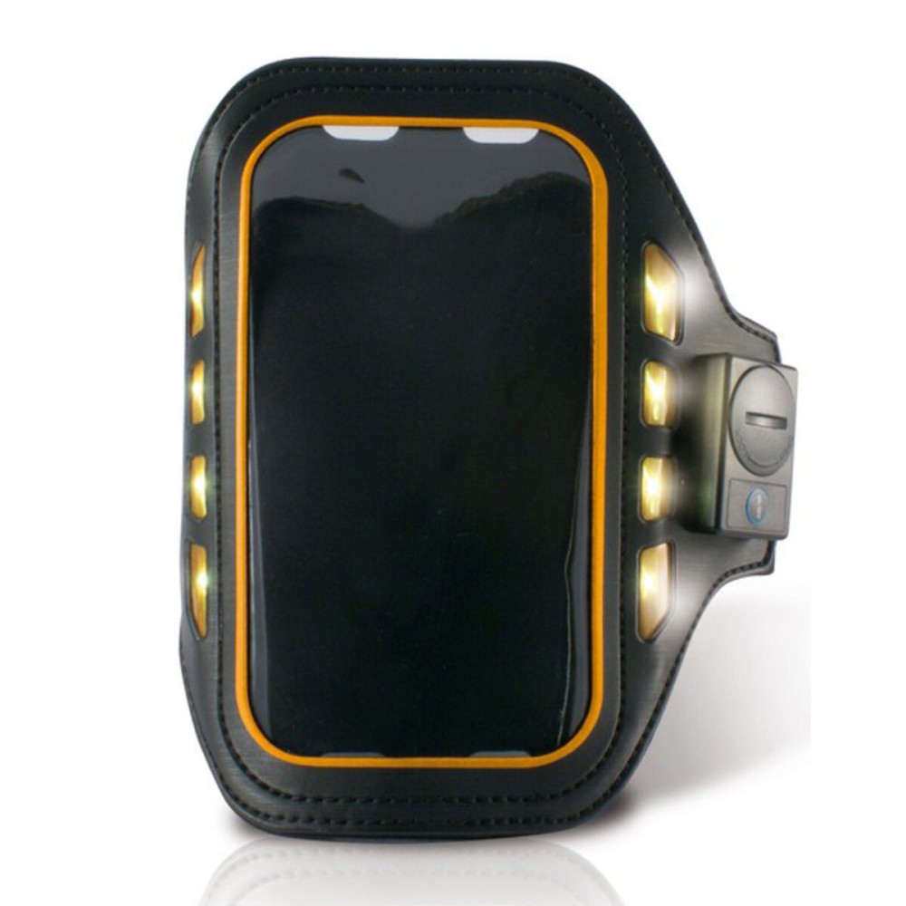 Brățară Sportivă cu LED KSIX 4" Negru Neopren