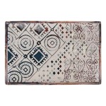 Platou pentru Servire La Mediterránea Grecia Porțelan Dreptunghiular 30 x 20 x 2,5 cm (6 Unități)