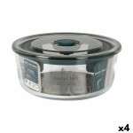 Cutie pentru prânz ermetică Santa Clara Gri 850 ml (4 Unități)