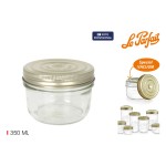 Borcan Le Parfait Wiss Transparent Auriu* 350 ml Ermetic (6 Unități)