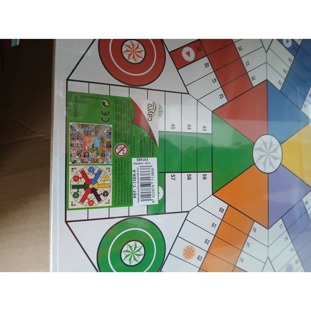 Tablă de Parchís și Oca Cayro T-138/6/A 40 x 40 cm