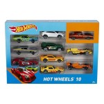 Set de Jucării cu Vehicule Hot Wheels Metal (10 Pcs)