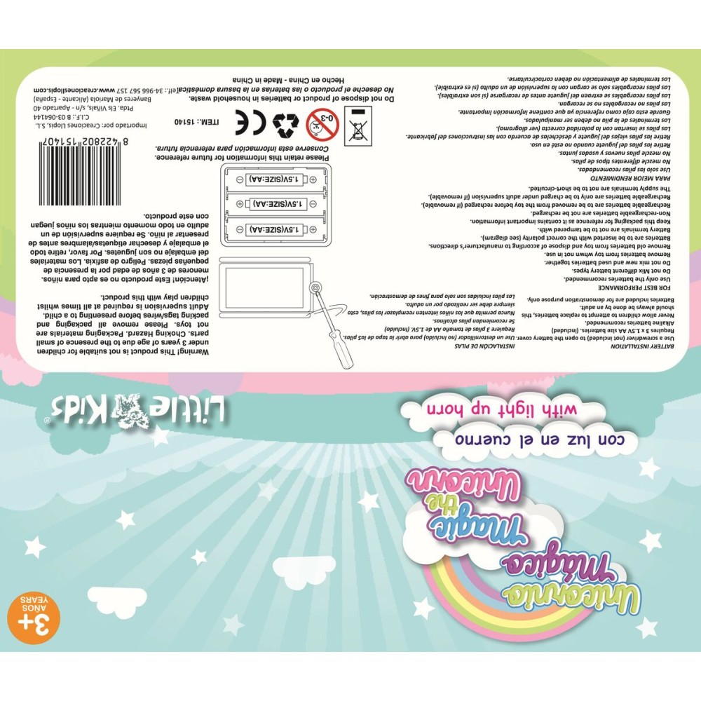 Jucărie de Pluș 8422802151407 Unicorn Interactiv 23 cm (23 cm)