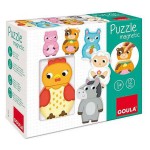 Puzzle din Lemn Personalizabil Goula Goula 455245 (12 pcs)