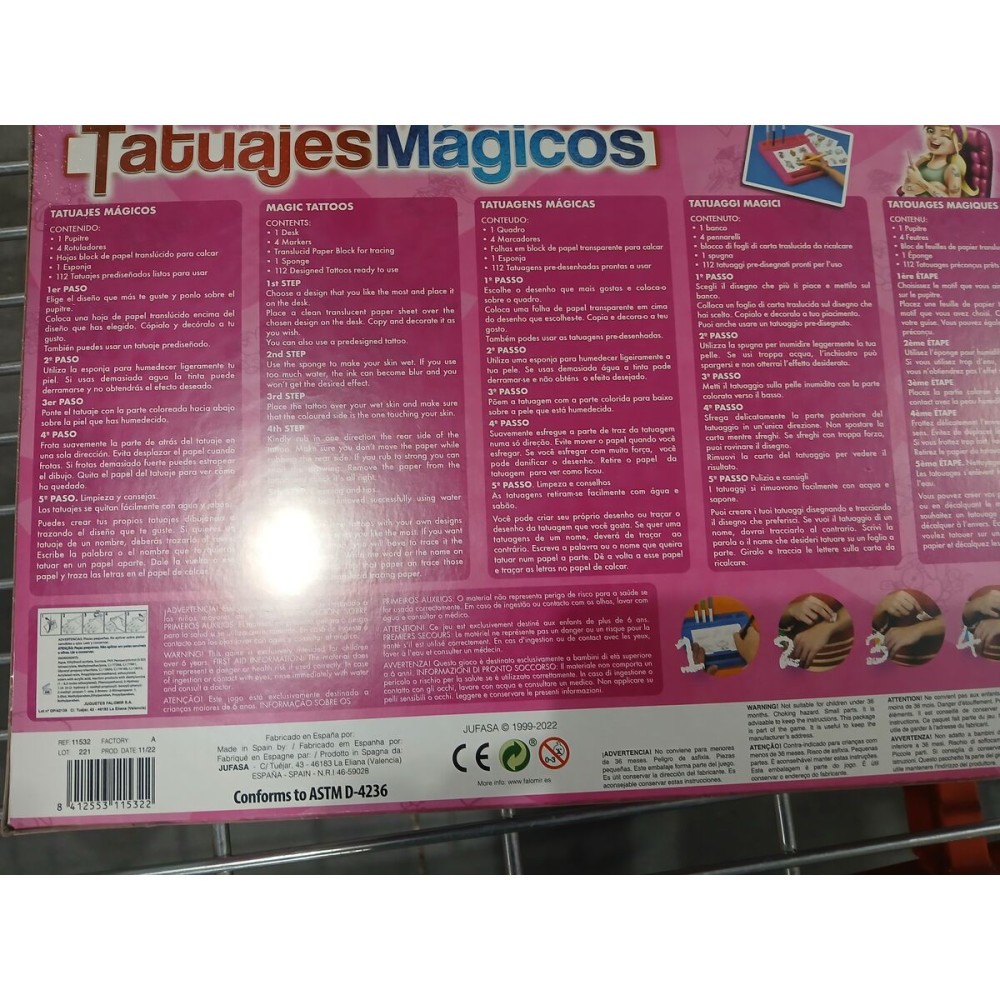 Tatuaje Temporare TATUAJES MAGICOS Falomir 11532