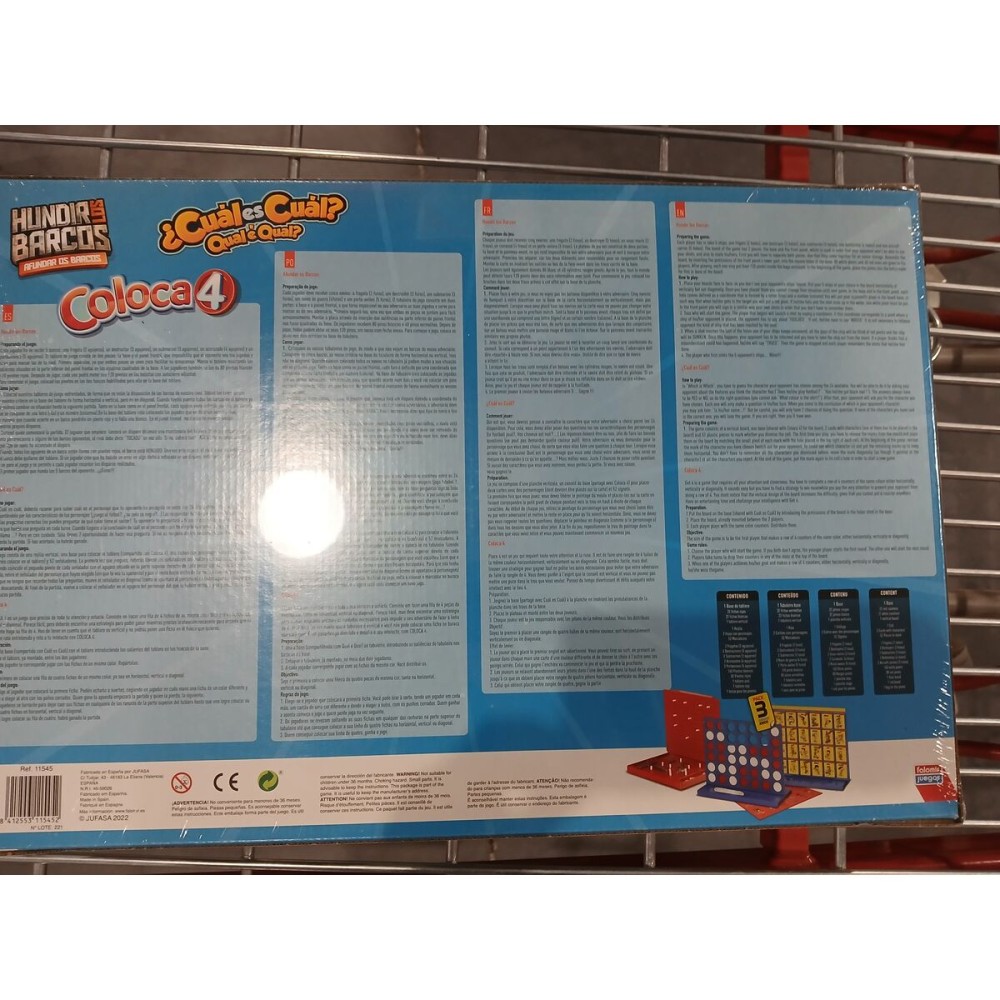 Joc de Masă Falomir Coloca 4, Hundir los Barcos y Cuál es cuál (ES)