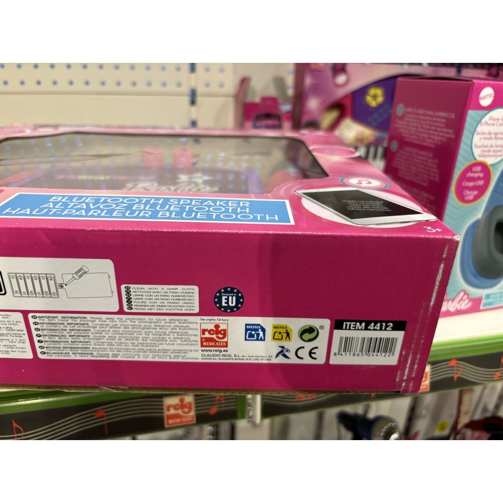 Difuzor cu Microfon Karaoke Barbie