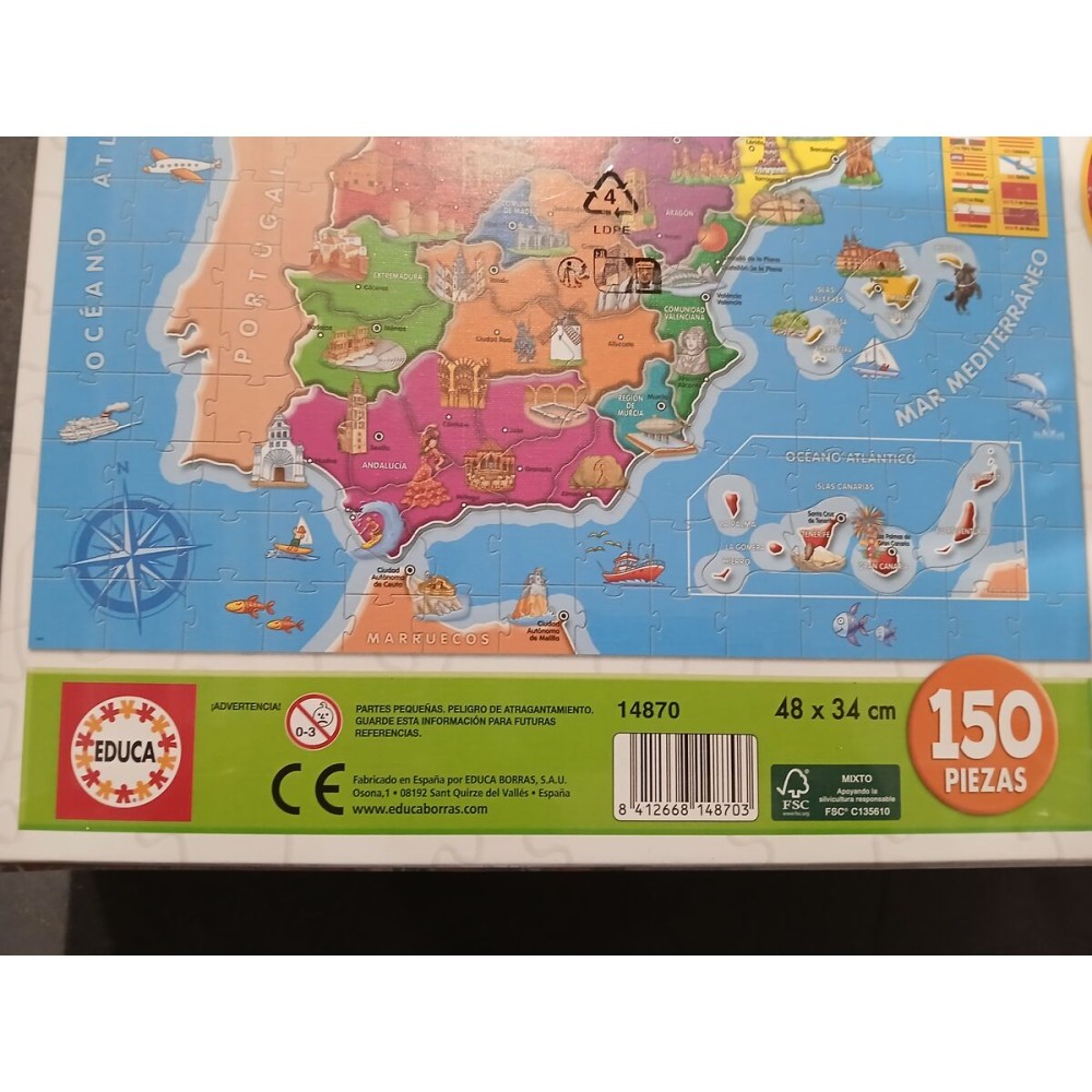 Puzzle Spain Educa (150 pcs)