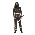 Costum Deghizare pentru Adulți My Other Me Negru Ninja Mărime unică (4 Piese)