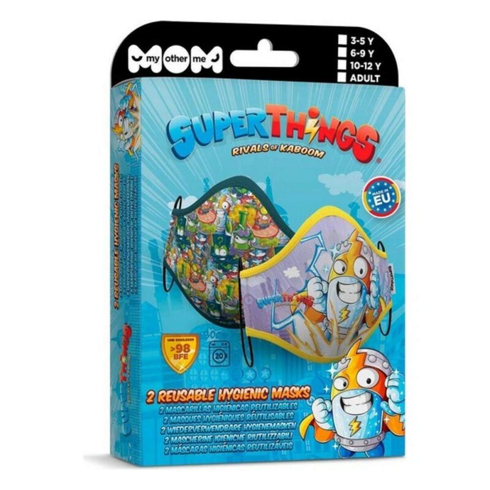 Mască igienică de pânză reutilizabilă Super Zings Premium 10-12 Ani