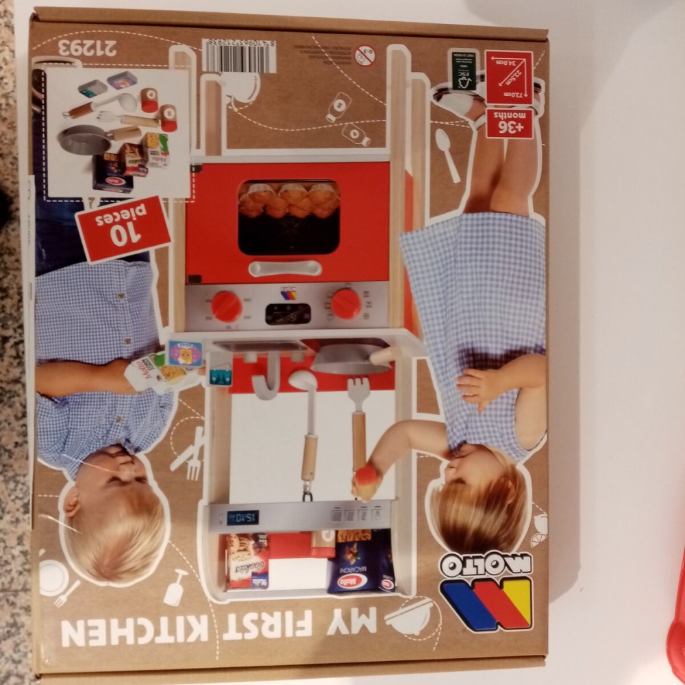 Bucătărie de Jucărie Moltó 21293 Lemn Roșu (10 pcs)