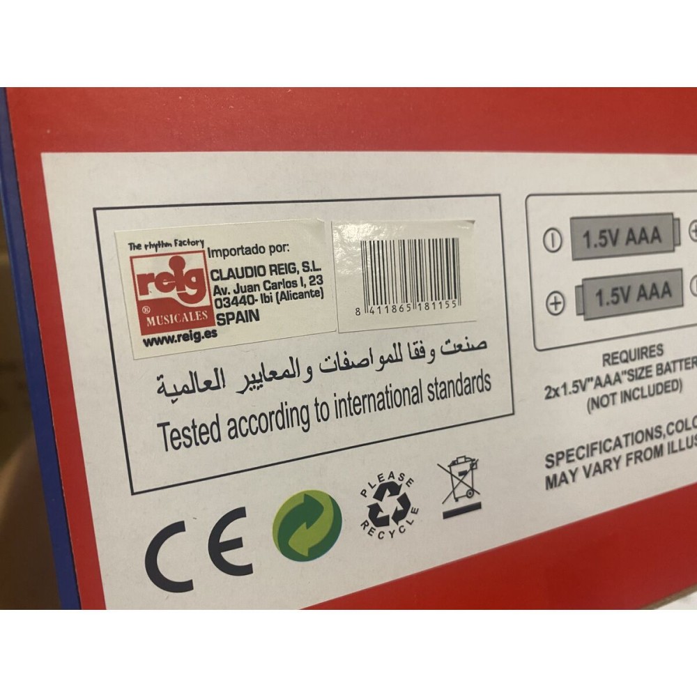 Jucărie Muzicală din Pluș Reig 18115 Elefant Unicorn 20cm (20 cm)