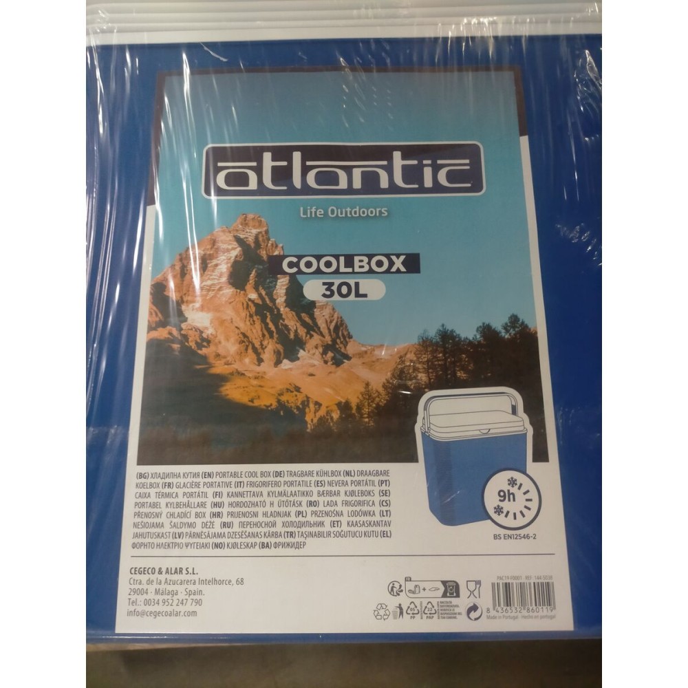 Frigider Atlantic 172-5038 Albastru Negru Plastic 30 L
