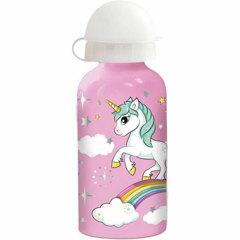 Sticlă de apă Stor Unicorn Rainbow Silicon Aluminiu 400 ml