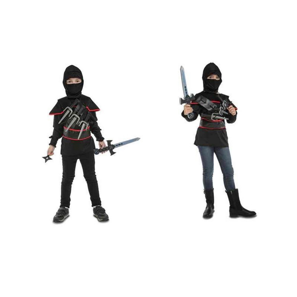 Costum Deghizare pentru Copii My Other Me Ninja 3-5 ani Negru (5 Piese)
