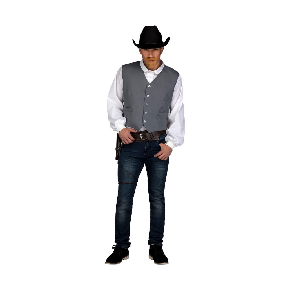 Costum Deghizare pentru Adulți My Other Me Gri Cowboy Vestă