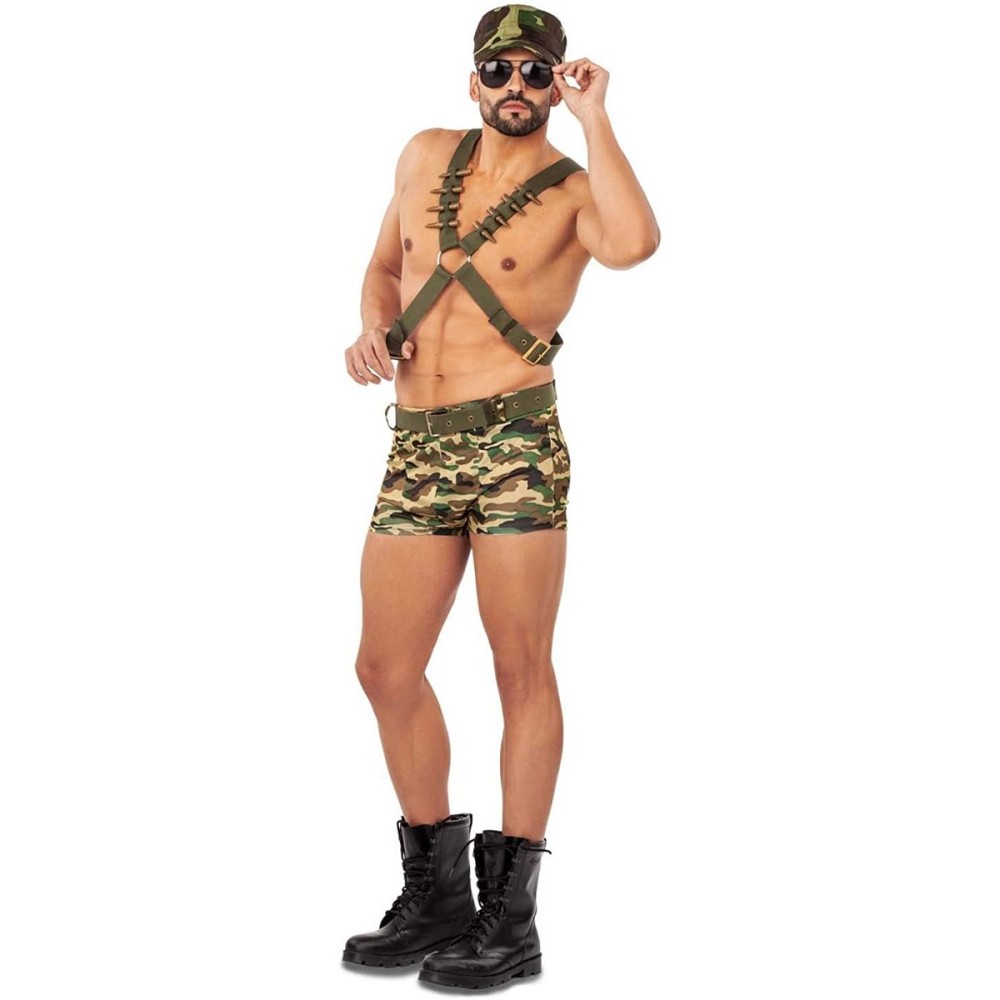 Costum Deghizare pentru Adulți My Other Me Soldat Camuflaj S XL