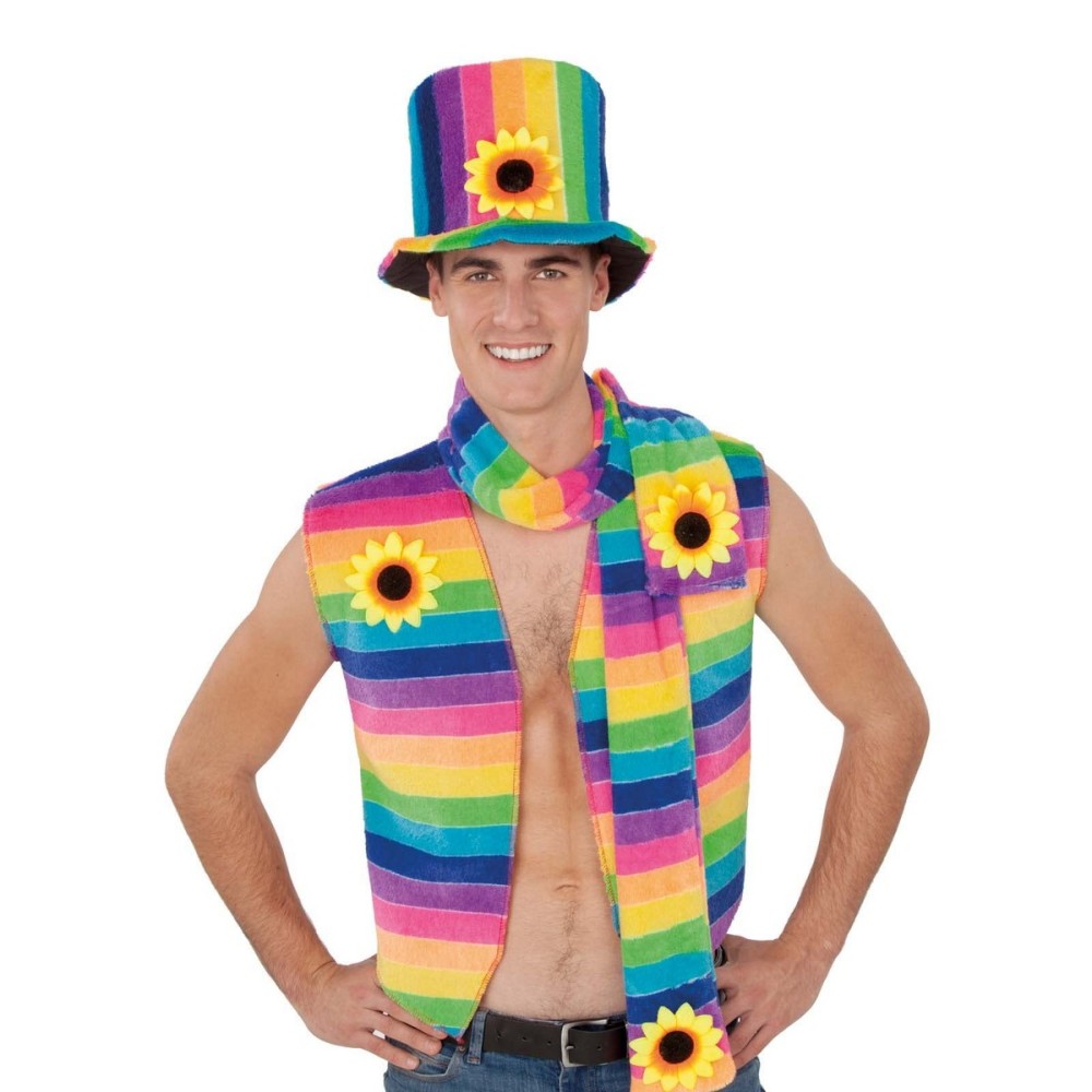 Costum Deghizare pentru Adulți My Other Me Rainbow  Multicolor Vestă Mărimea 54