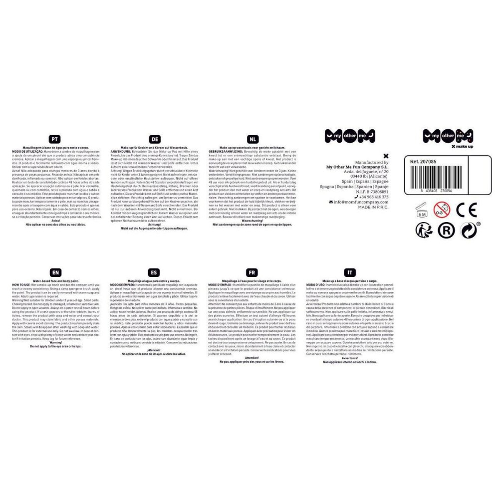 Set de Machiaj My Other Me Camuflaj (24 x 20 cm)