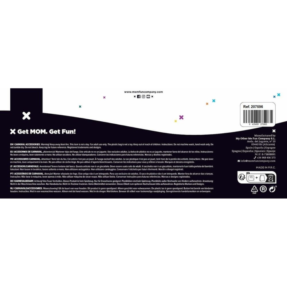 Curea My Other Me Negru Bullets (116 cm)