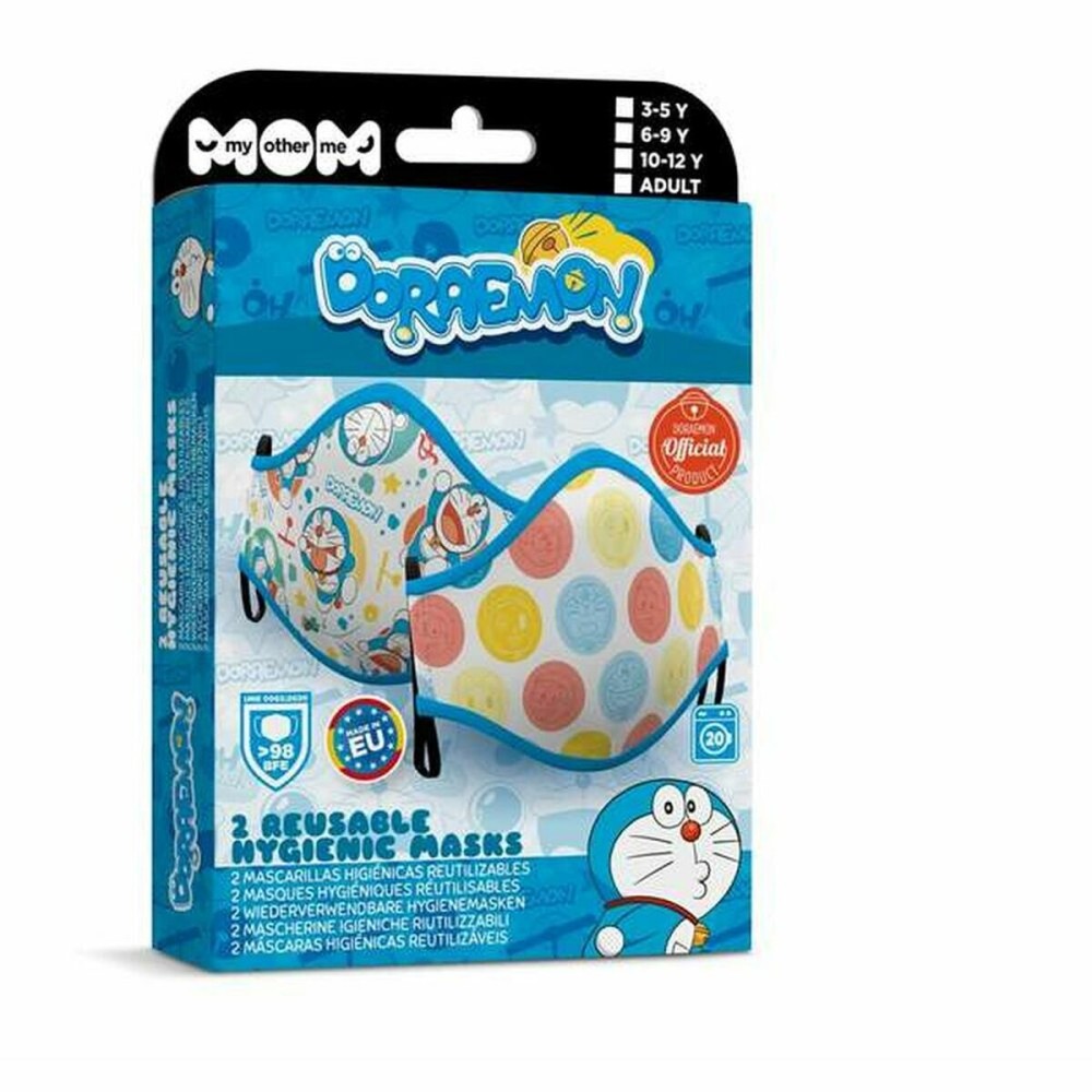 Mască igienică de pânză reutilizabilă My Other Me Doraemon Premium 10-12 Ani
