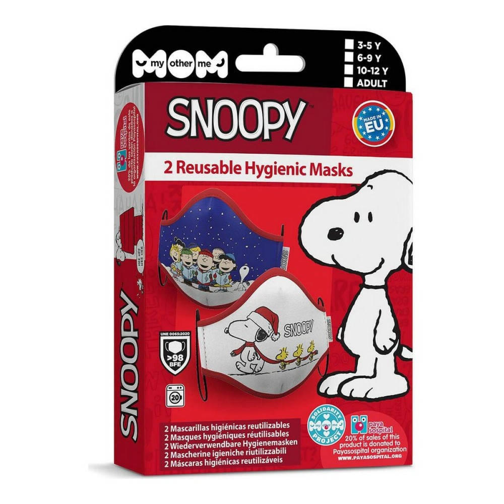 Mască facială igienică My Other Me Snoopy (2 unidades)