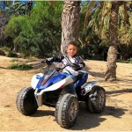 ATV electric Quad Injusa Rage Lumină Albastru Alb 12 V