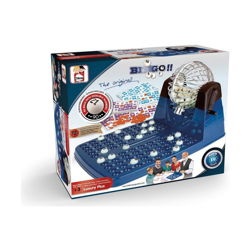 Bingo Automat Chicos Deluxe 30 x 42 x 23 cm 72 Cartoane