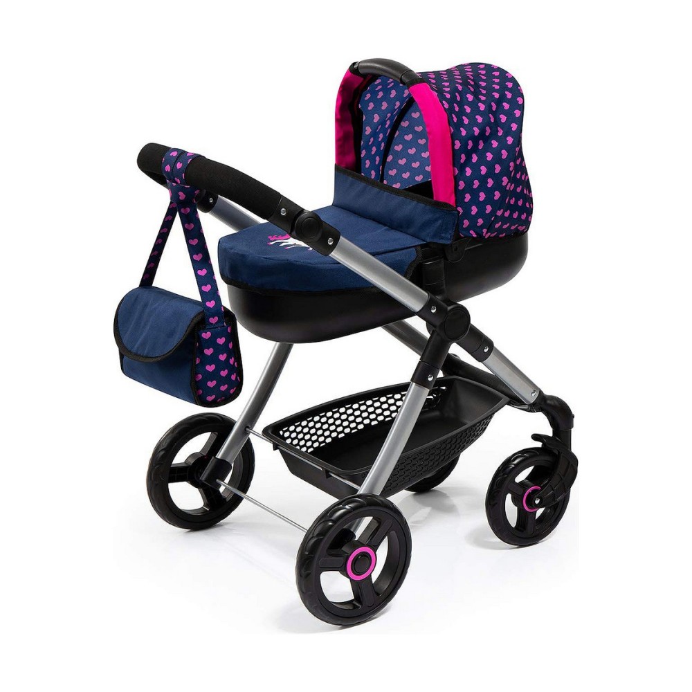Cărucior pentru Păpuși Reig Stule Pram Bleumarin 63 cm