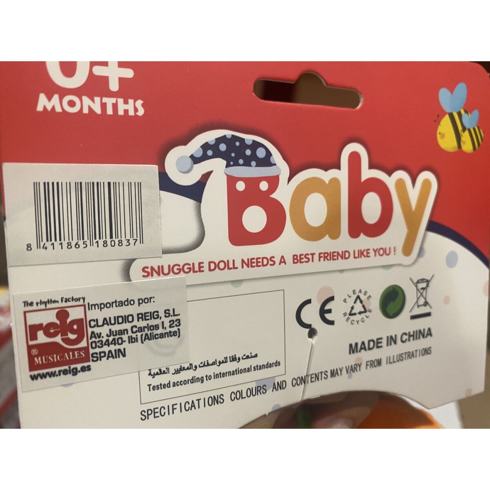 Jucărie din Pluș cu Zornăitoare Reig Girafă 20 cm