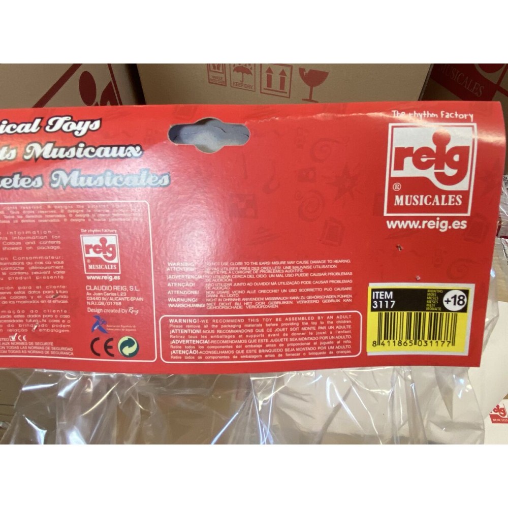 Jucărie muzicală Reig Cilindru Leu Plastic