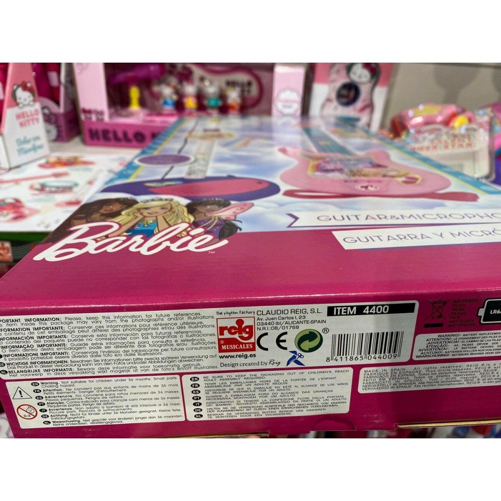 Set muzical Barbie Microfon Chitară pentru Copii