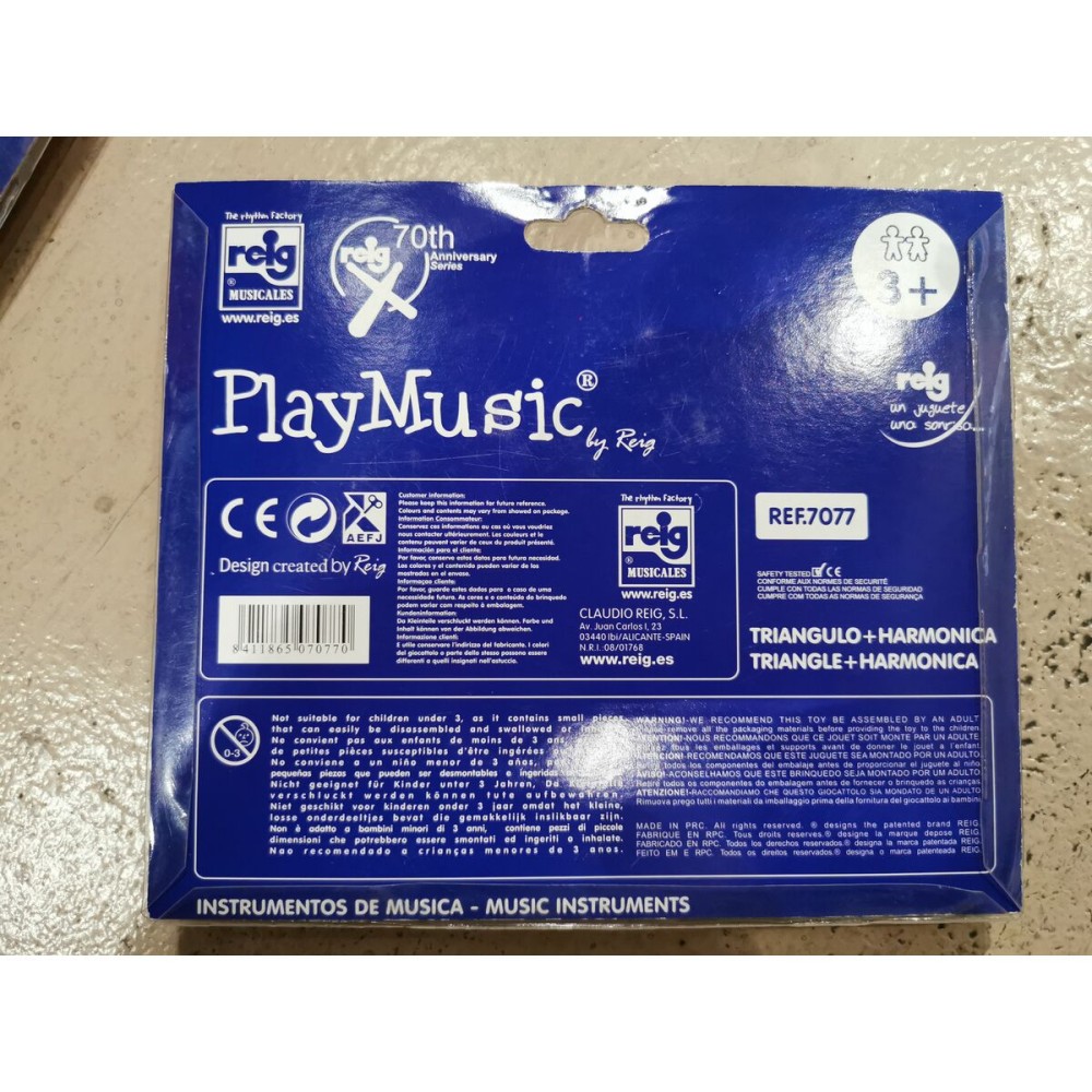 Jucărie muzicală Reig Muzicuţă Triunghi Plastic