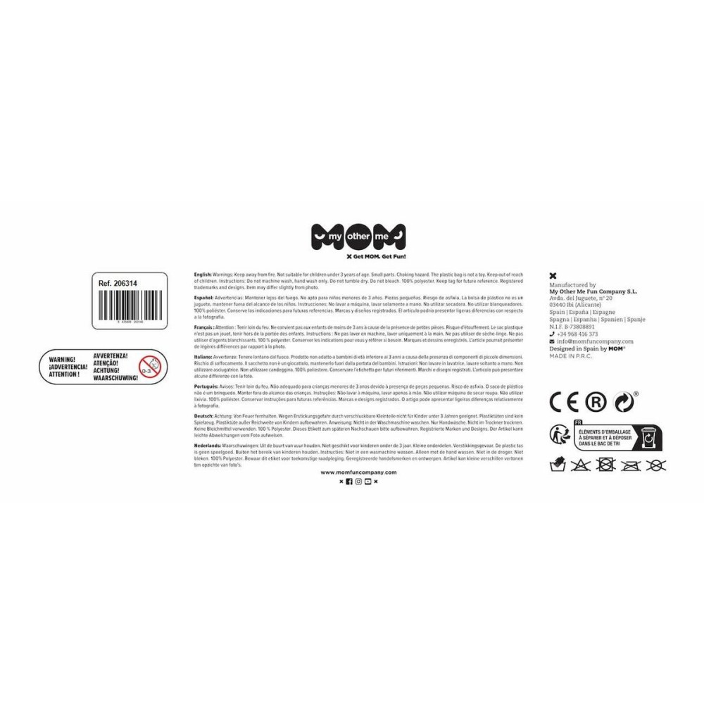 Costum Deghizare pentru Copii My Other Me Negru Schelet M 5-6 Ani (3 Piese)