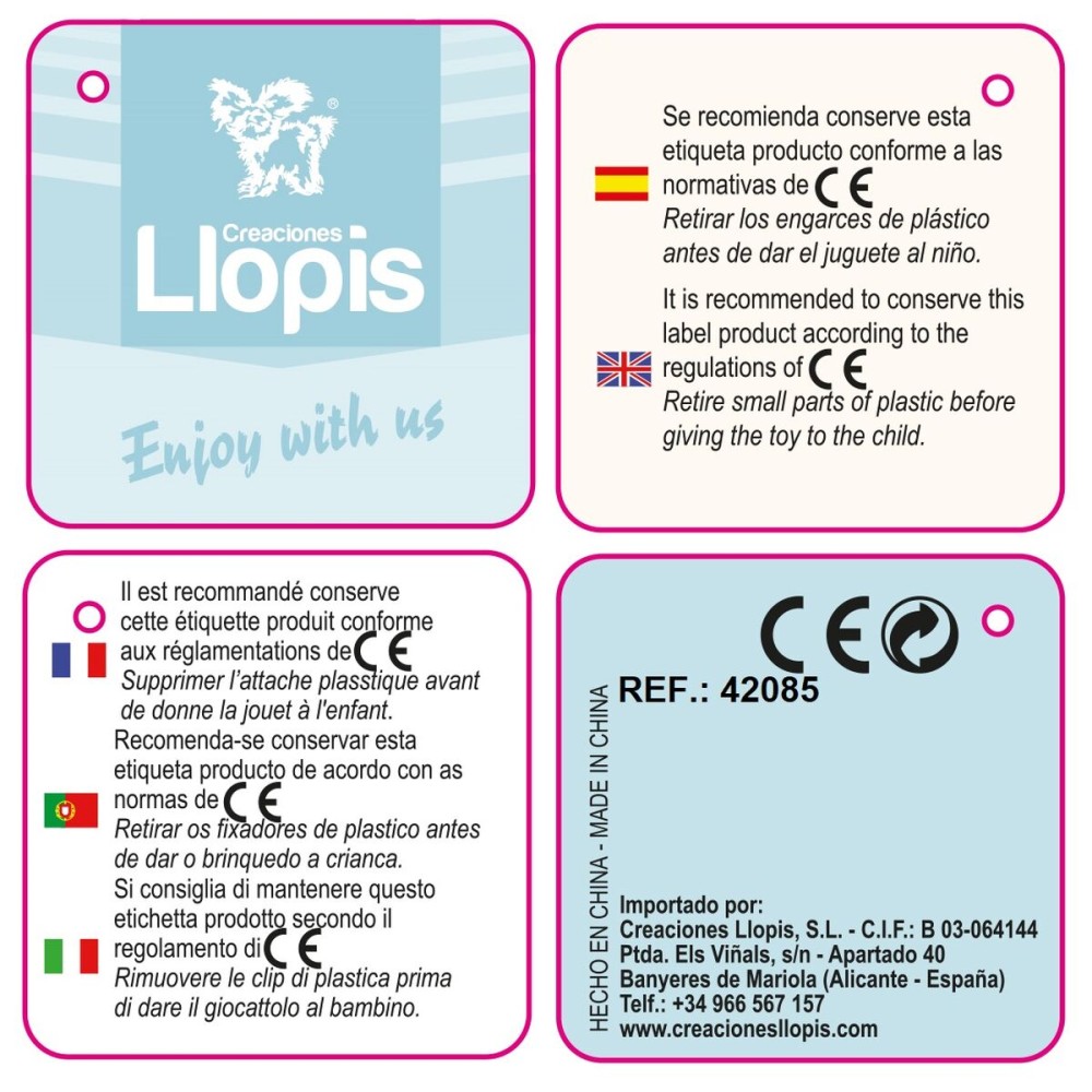 Rucsac pentru Copii 50 cm Alb Iepure