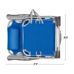 Scaun de plajă Aktive Albastru 48 x 60 x 90 cm
