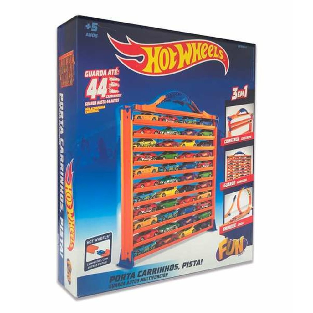 Garaj Parking cu Vehicule Hot Wheels 30 x 27 x 6 cm Transportor auto Vehicul