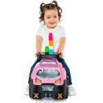 Mașină-Premergător Moltó 3x1 Wheels & Blocks 10 Piese 89 cm Roz