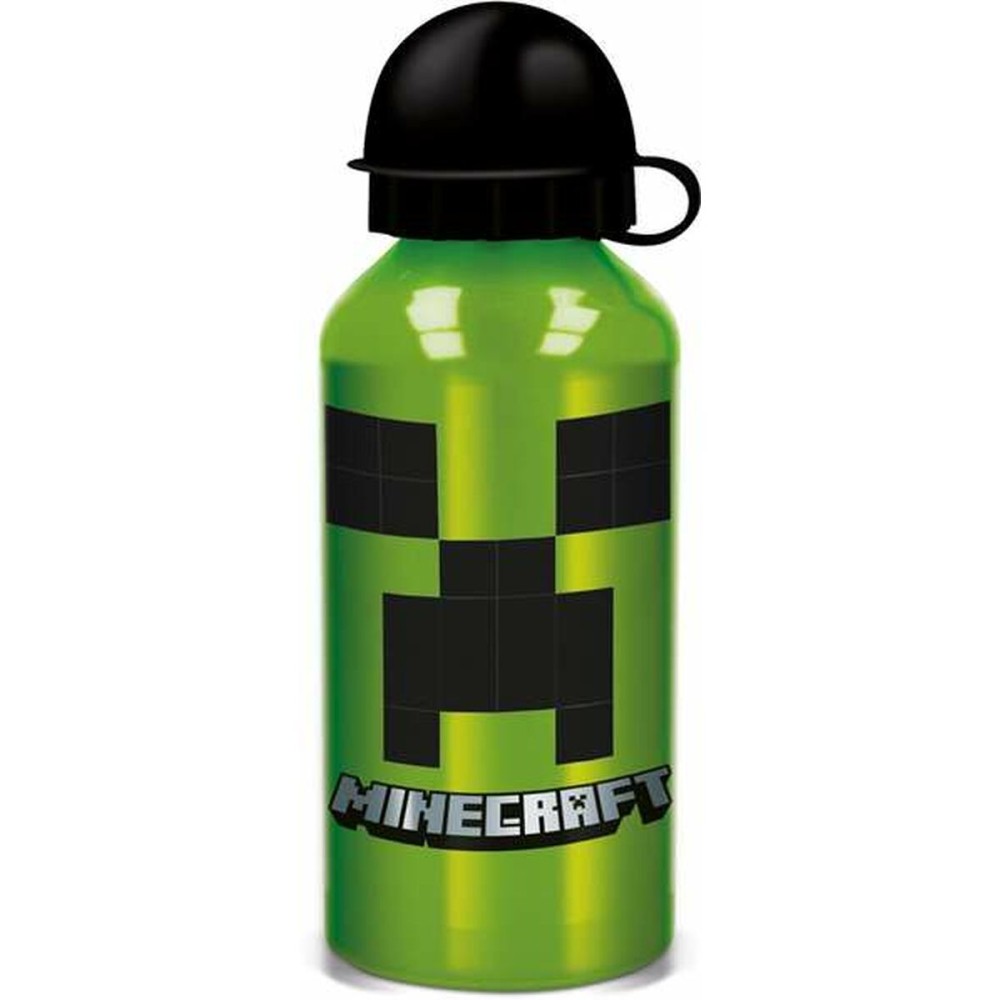 Sticlă (de pus lichide) Minecraft Creeper Green 400 ml Silicon Aluminiu