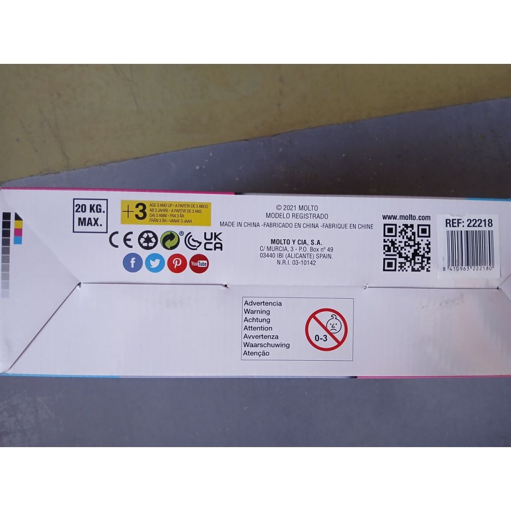 Patine cu Rotile Moltó 31-34 Roz Extensibil