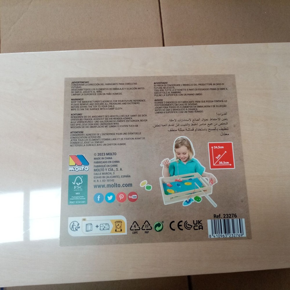 Joc de Pescuit Moltó 15 Piese