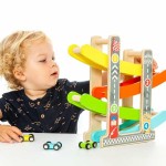 Pistă din lemn cu rampe pentru mașini Moltó